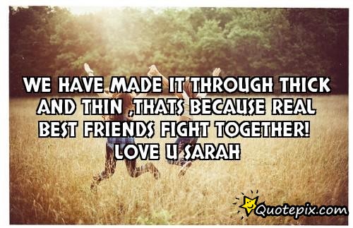 Through Thick And Thin Quote 2