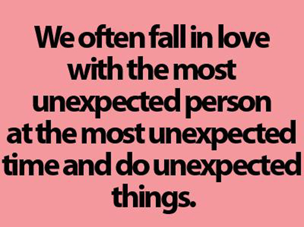 Unexpected Love Quotes. QuotesGram