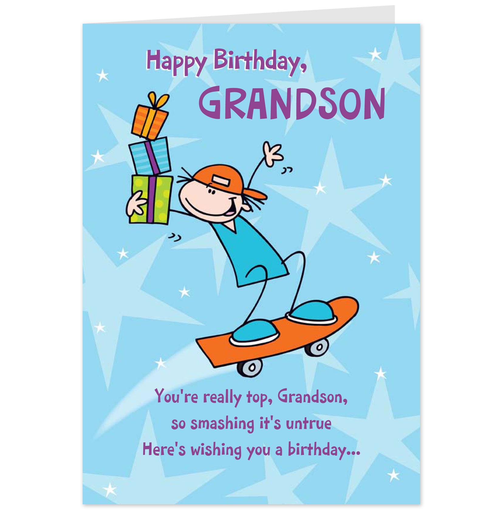 birthday card grandson quotes quotesgram