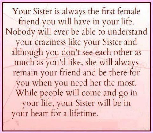Inspirational Quotes About Sisters. QuotesGram