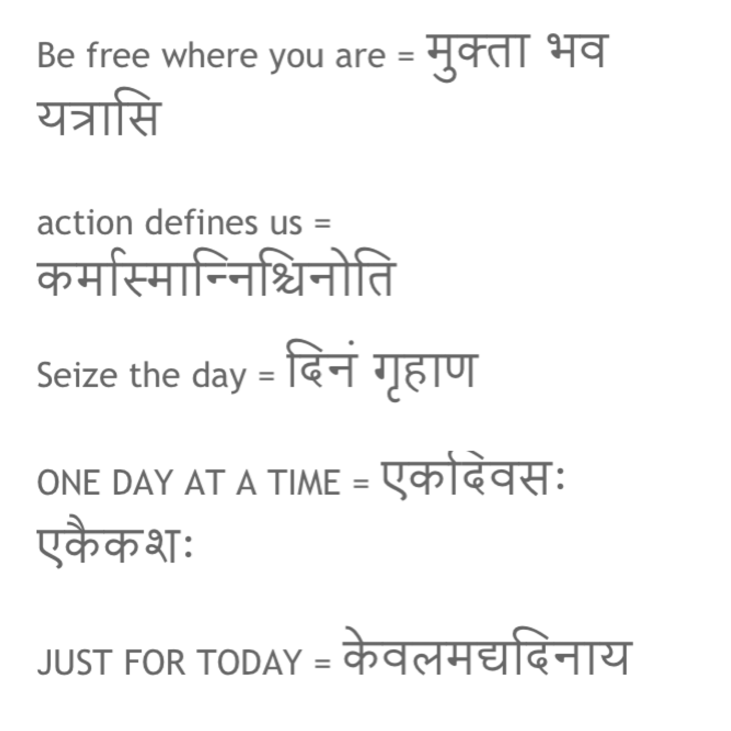 Sanskrit Word Wrist Tattoo