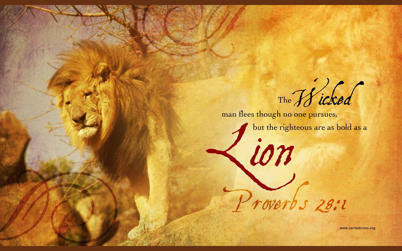 Lion Bible Quotes Quotesgram