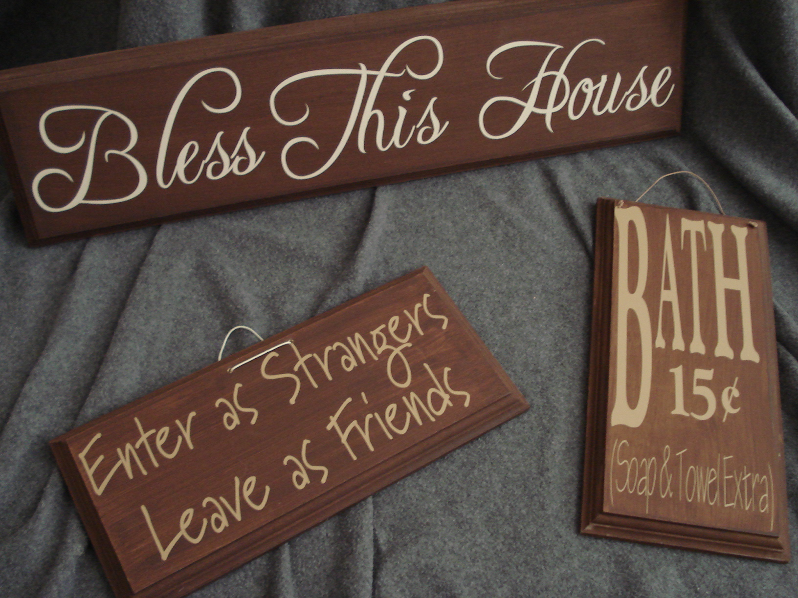 wooden kitchen wall plaques