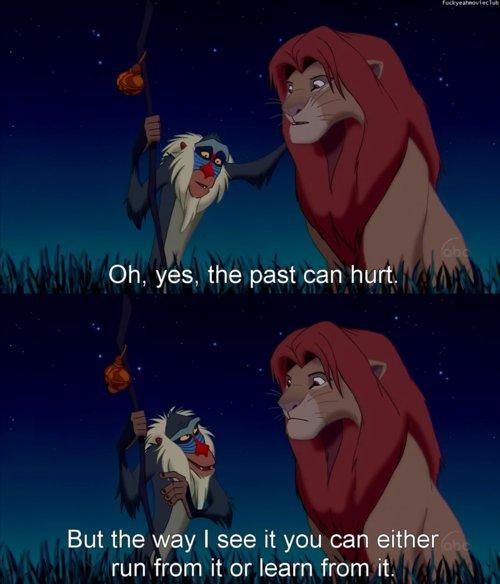 The Past Can Hurt Lion King Sad Lion King Quotes. Quotesgram