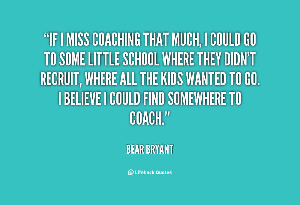 Coach V Quotes Believe. QuotesGram