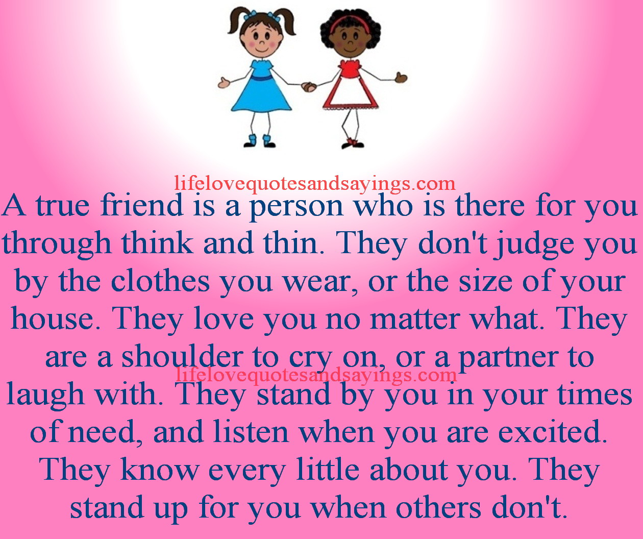 True Friendship Quotes And Sayings. QuotesGram