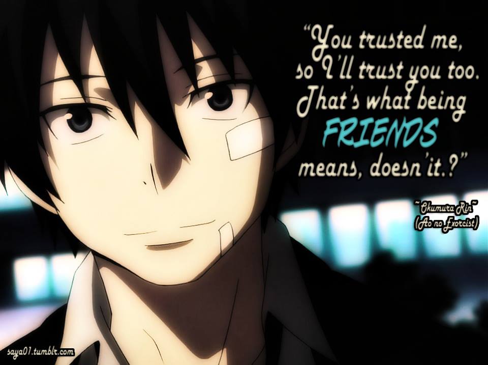 Anime Quotes About Friendship. QuotesGram