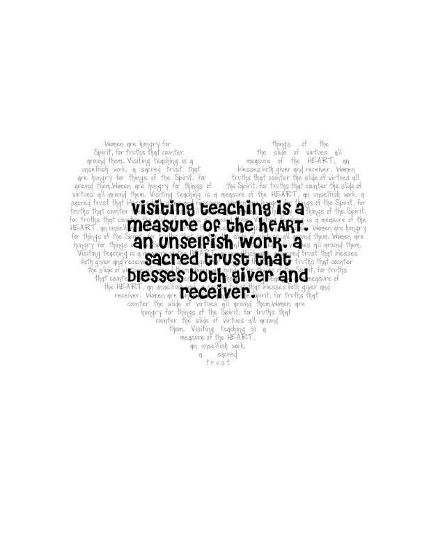 Visiting Teaching Quotes. QuotesGram