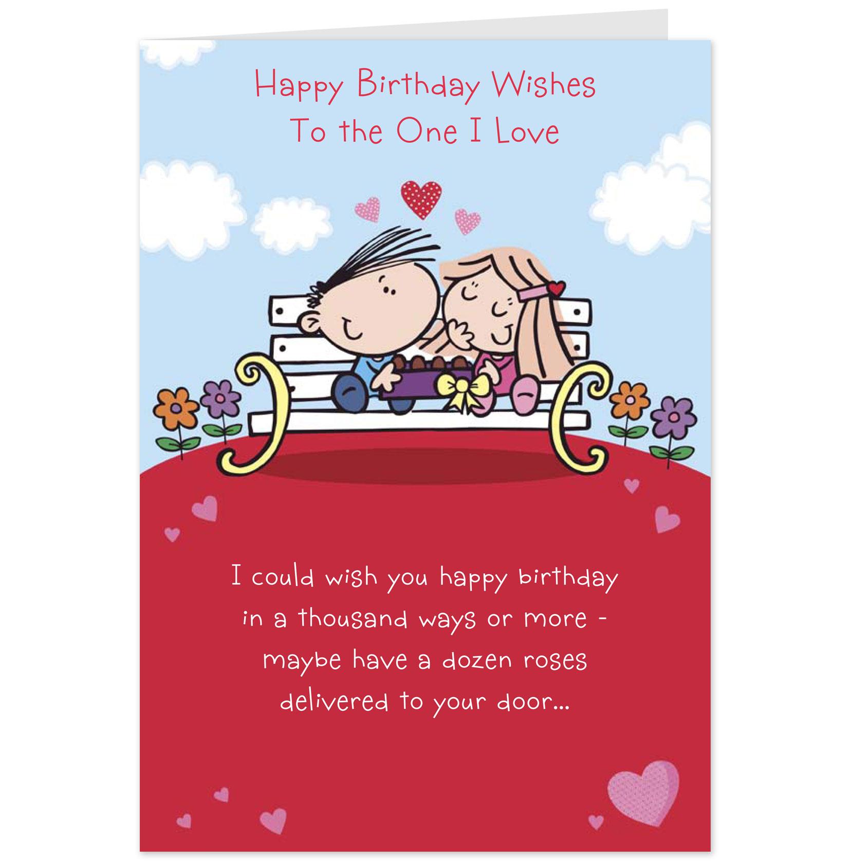 Funny Birthday Card for boyfriend husband humorous amusing quote Love quote 