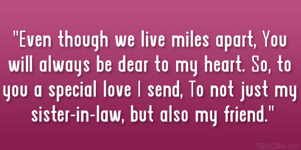 Friendship Sister In Law Quotes. QuotesGram