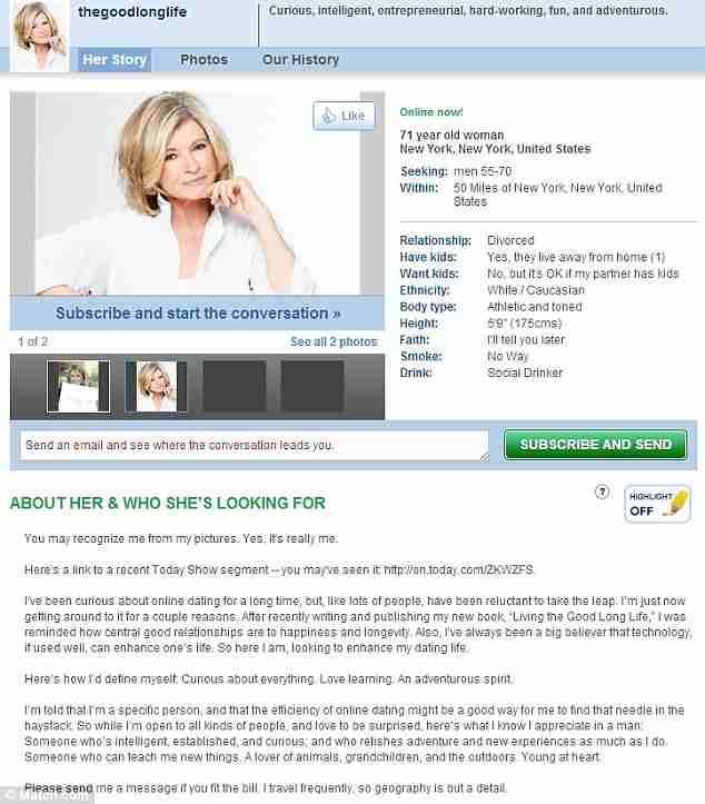 online dating blog newspaper articles