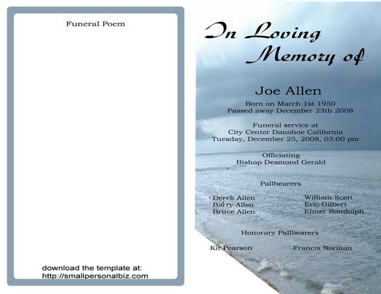 Quotes In Spanish Funeral Program Quotesgram
