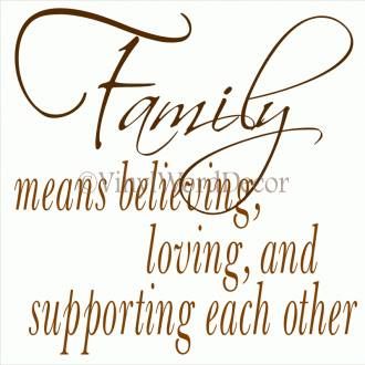 Inspirational Quotes On Family Support. QuotesGram