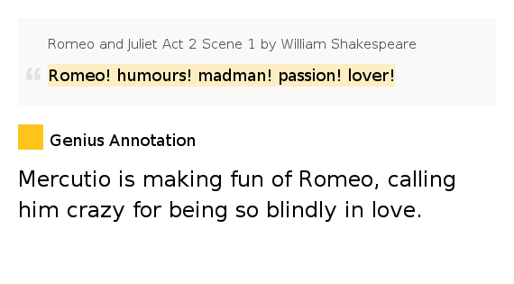 Mercutio Quotes Bold