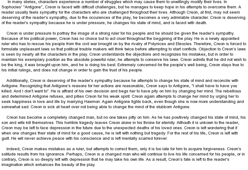 Creon Antigone Sophocles Quotes. QuotesGram