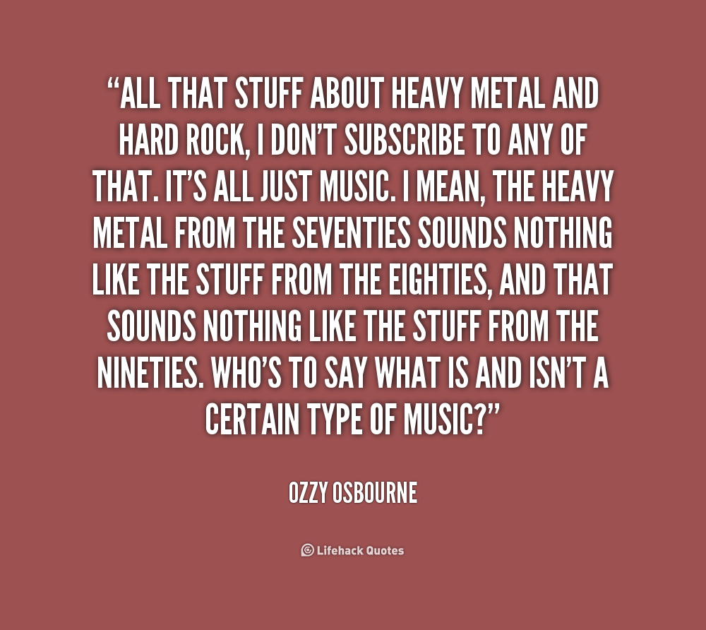 Heavy Metal Quotes And Sayings. QuotesGram