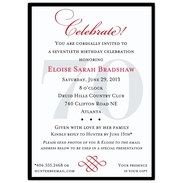 70th Birthday Celebration Quotes Quotesgram