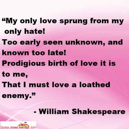 Romeo And Juliet Hate Quotes