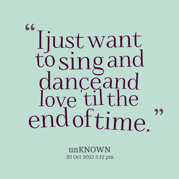 I just want to dance!