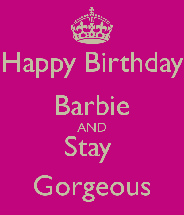 happy birthday to barbie