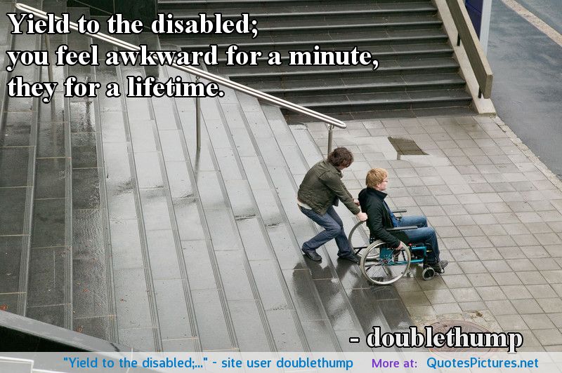 Inspirational Quotes From Disabled People. QuotesGram