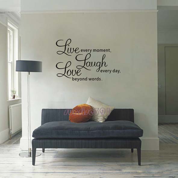 Its the moments together wall quote stickerLiving room wall stickers 
