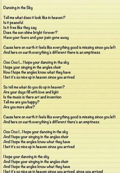 lyrics to dani and lizzy dancing in the sky lyrics to dani and lizzy dancing in the sky
