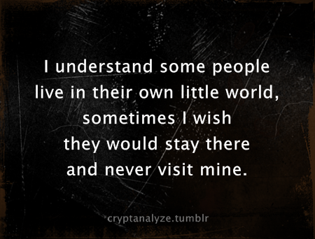 In My Own World Quotes. QuotesGram
