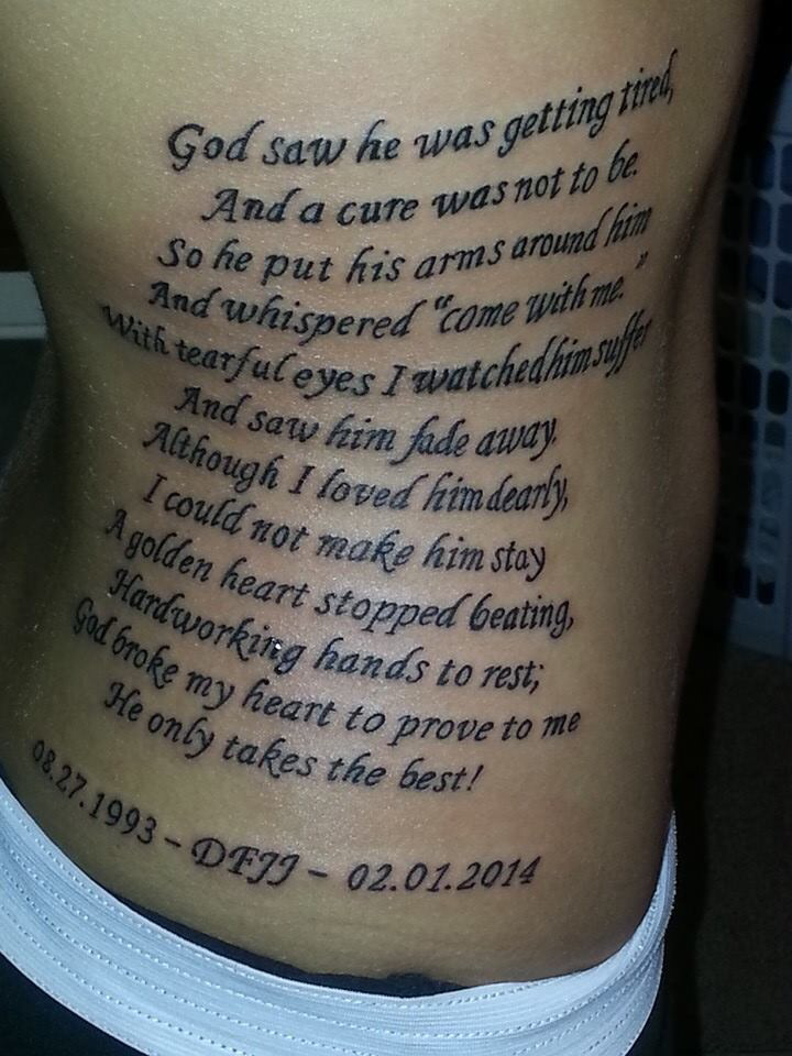 Dad gets massive back tattoo in tribute to his kids and baby loss journey   Talker