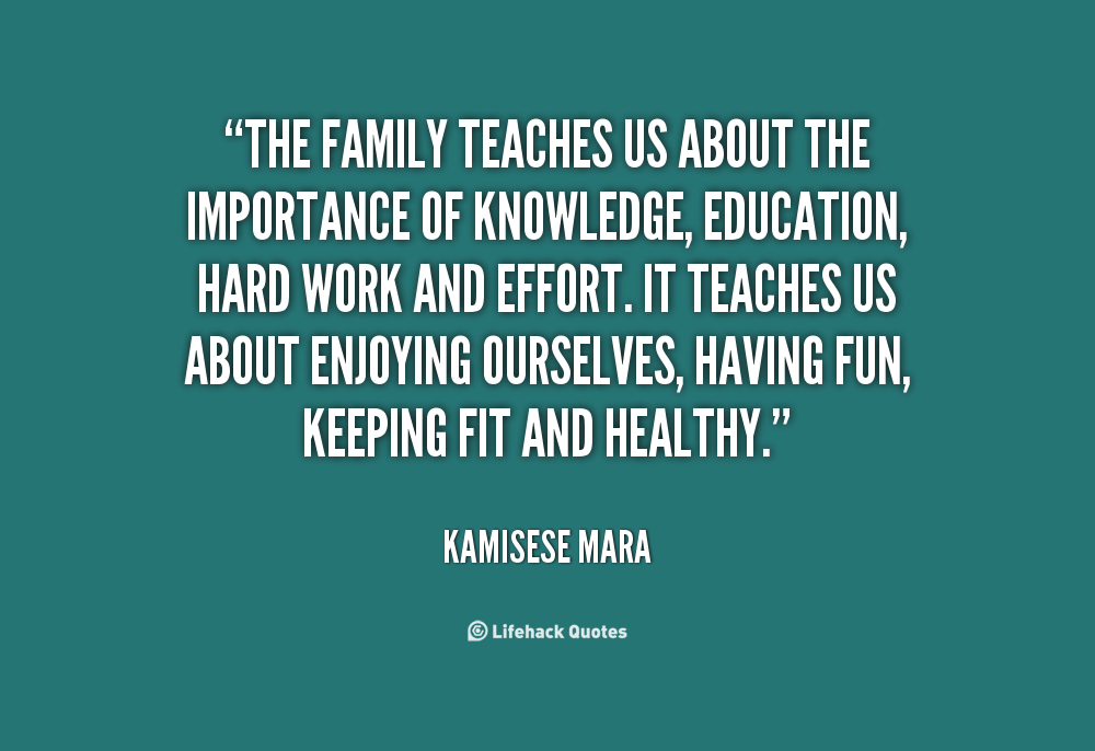 Quotes About The Importance Of Family. QuotesGram