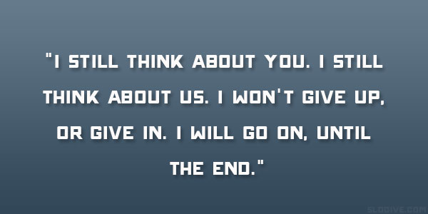 I Will Never Give Up On Us Quotes Quotesgram