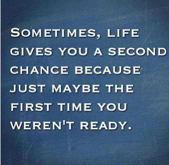 Chance In Life Quotes Second Chance Love Quotes And Sayings. Quotesgram