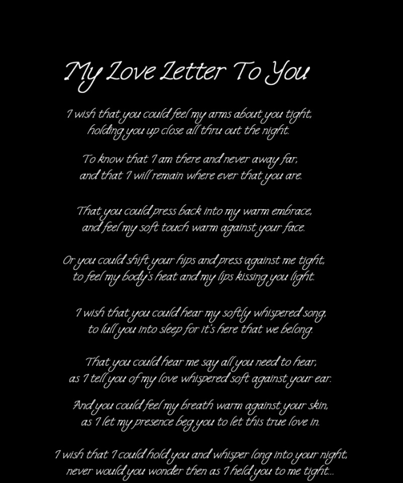 Sweet letter to my husband