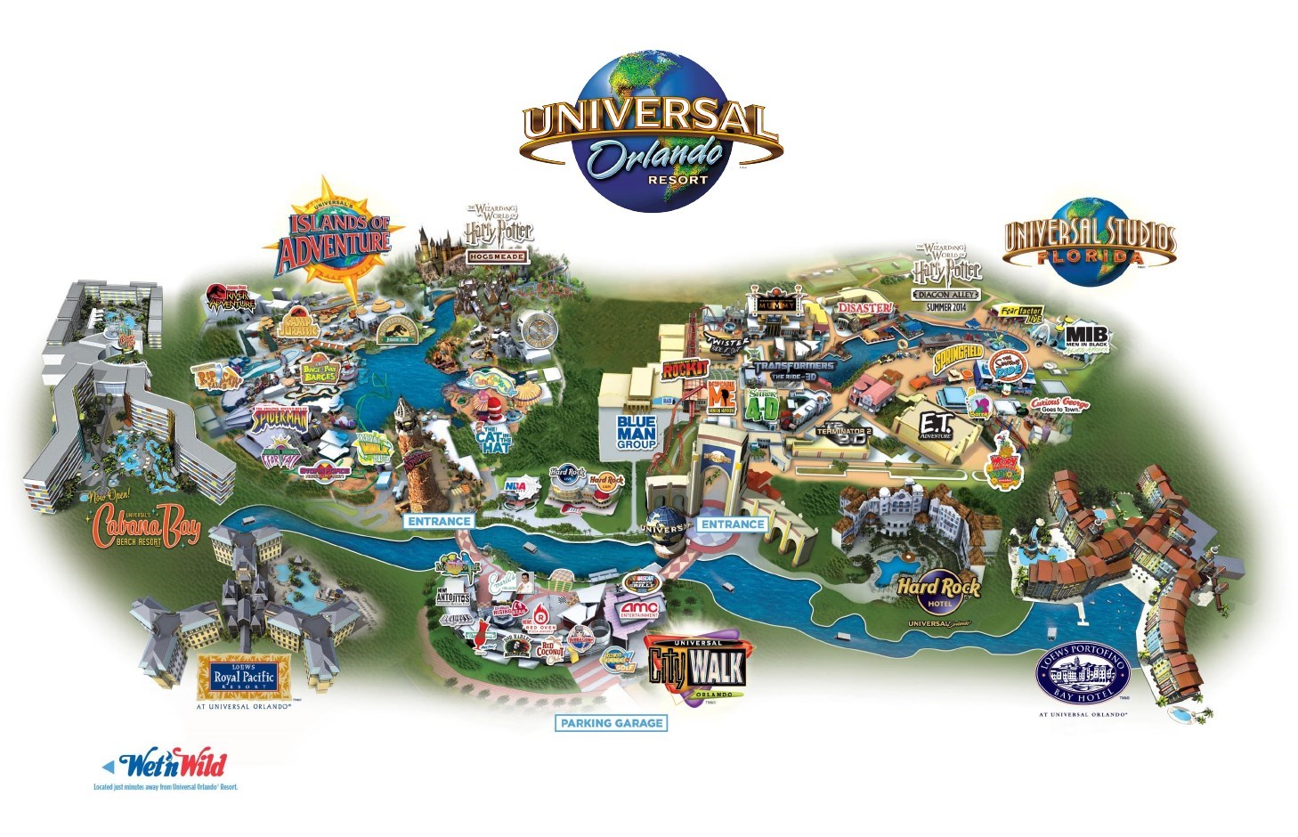 Universal Studios Map With Hotels Universal Studios Orlando Quotes. Quotesgram