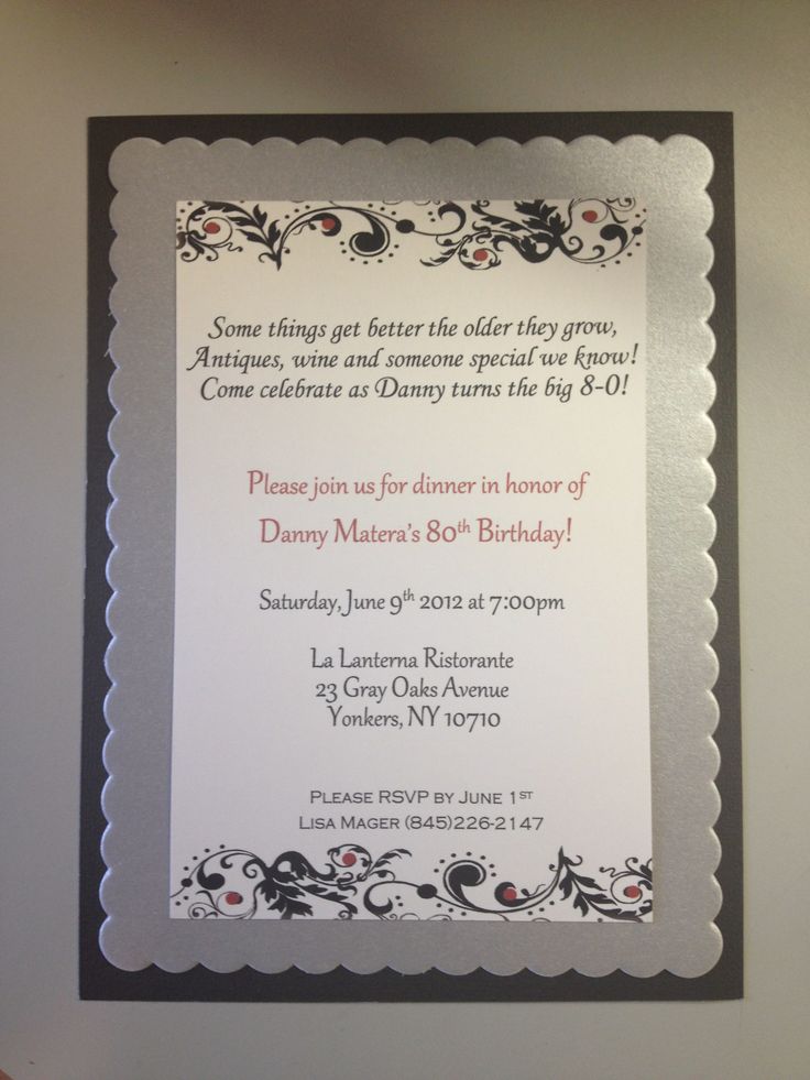 Quotes For 80th Birthday Invitations. QuotesGram
