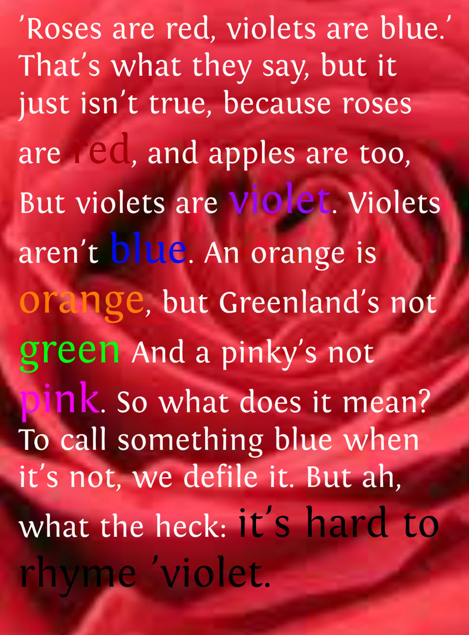Roses Are Red Violets Are Blue Quotes. QuotesGram
