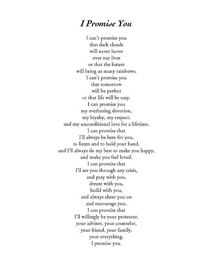 promise ring promises