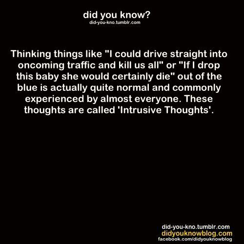 Intrusive thought Intrusive thought