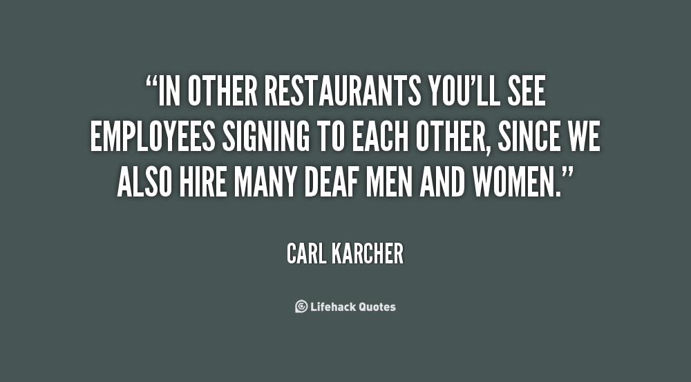 Restaurant Employee Positive Quotes. QuotesGram