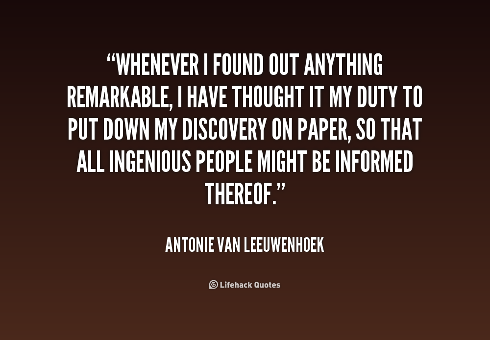 Antonie van Leeuwenhoek Quotes. QuotesGram