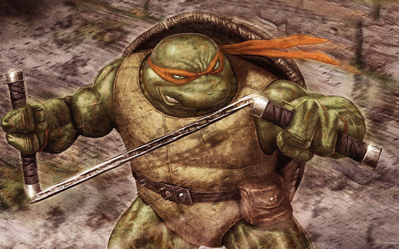 MICHELANGELO IS THE FIRST AND LAST TURTLE