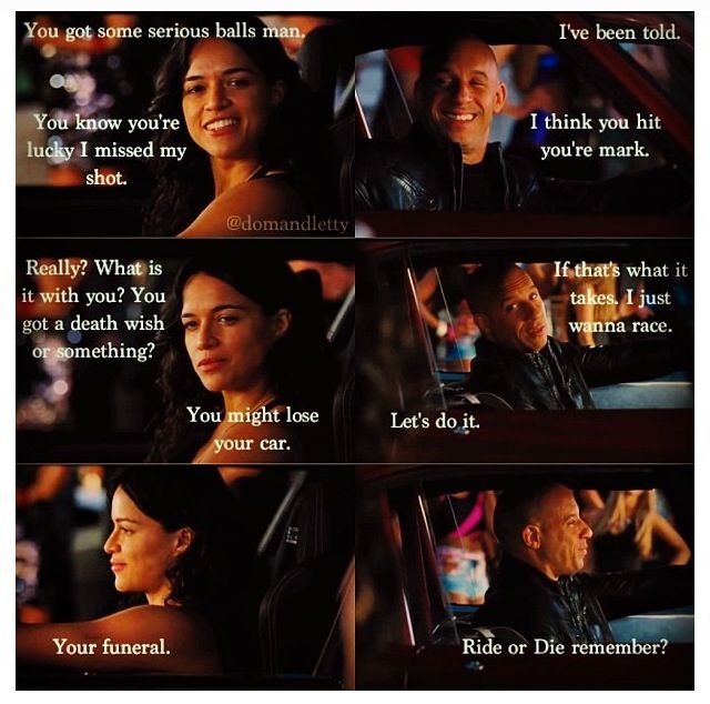 If You Die I Die Quotes Fast And Furious QuotesGram