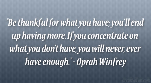 Oprah Winfrey Quotes On Gratitude. QuotesGram