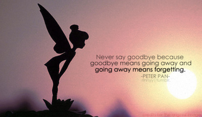 Peter Pan Porn Captions - Peter Pan Quotes About Goodbye. QuotesGram