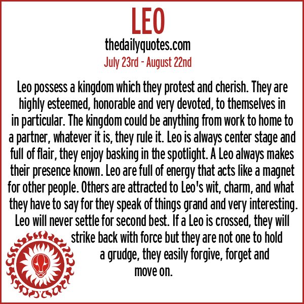 Quotes About Leo Sign. QuotesGram