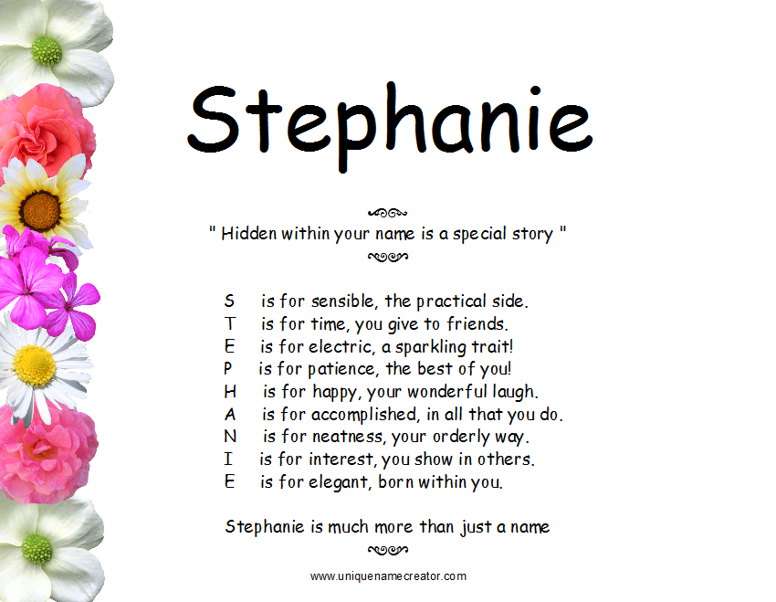 Name Stephanie Quotes. QuotesGram