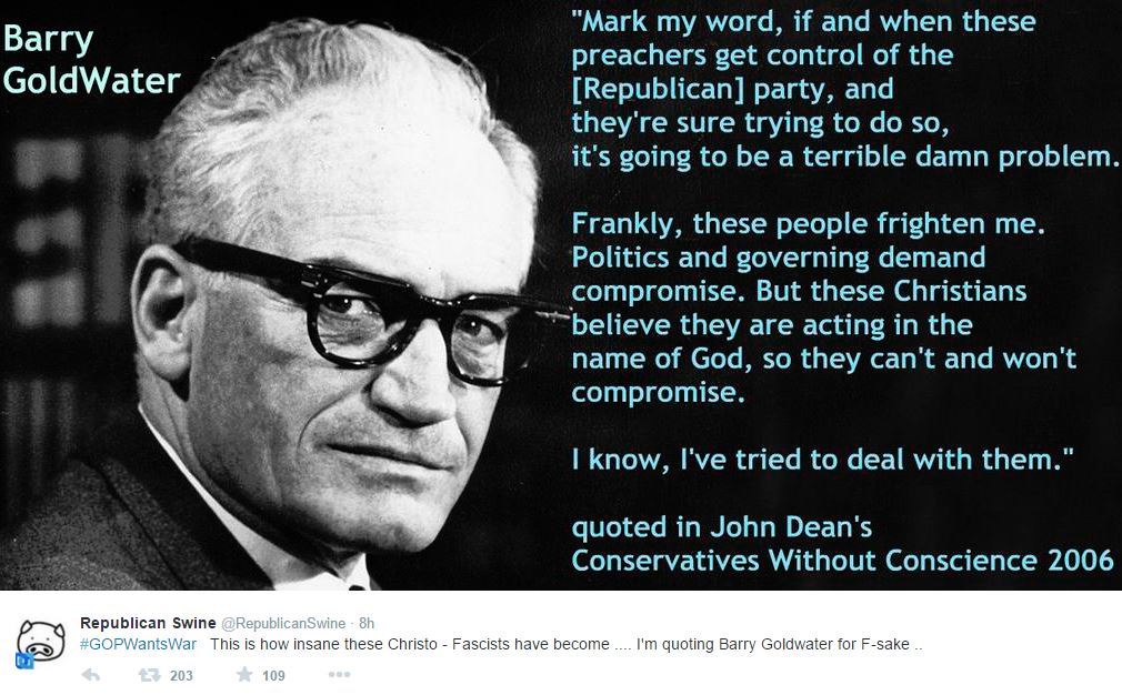Barry Goldwater Quotes : BARRY GOLDWATER QUOTES image quotes at relatably.com - Which appealed strongly to conservatives in the.