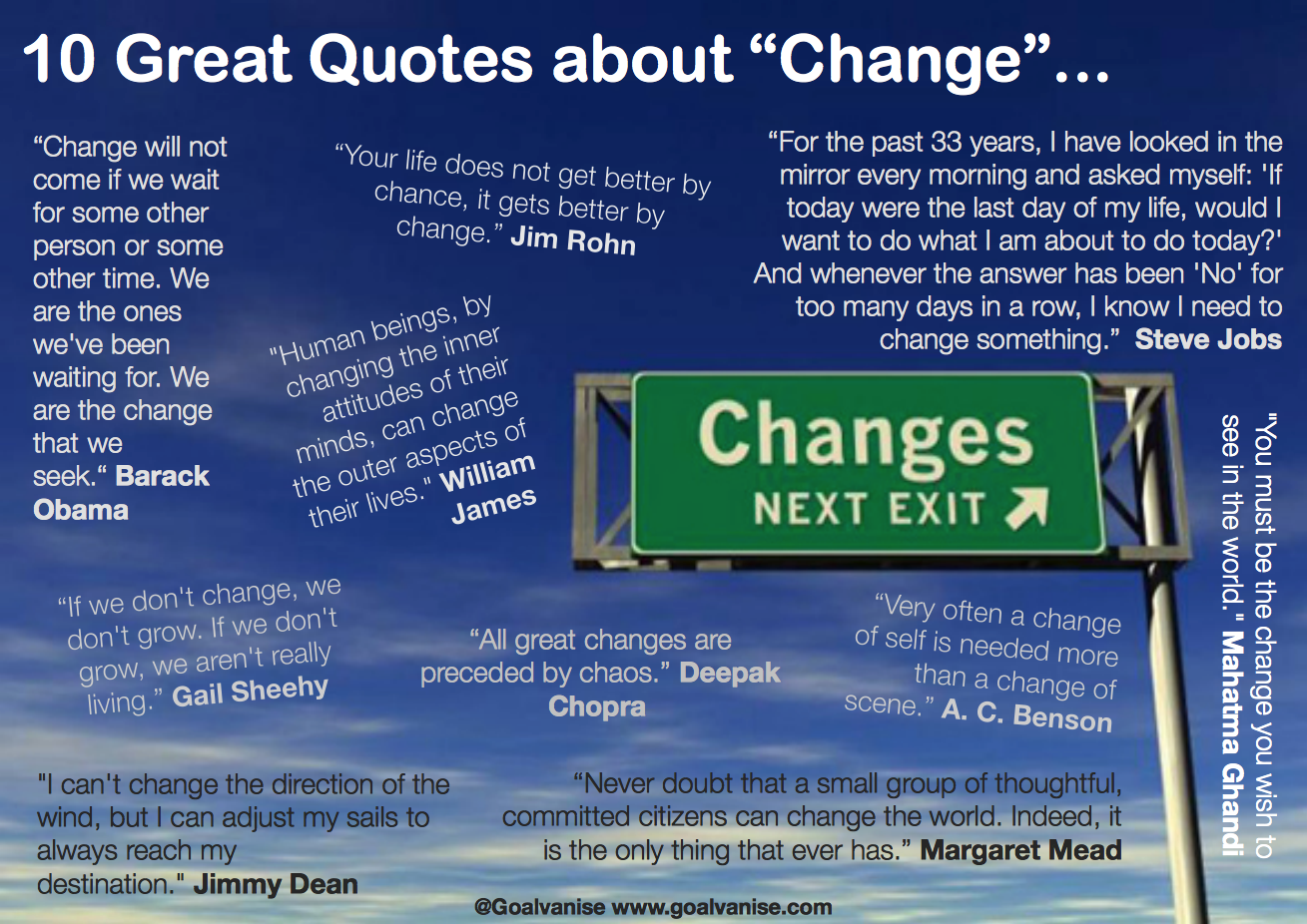 Change Management Quotes And Sayings. QuotesGram