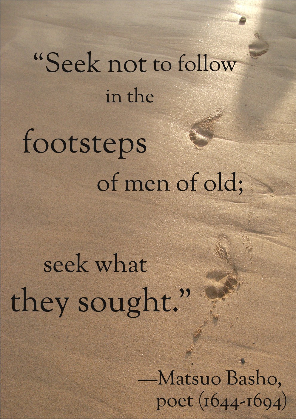 Follow Footsteps In The Quotes. QuotesGram