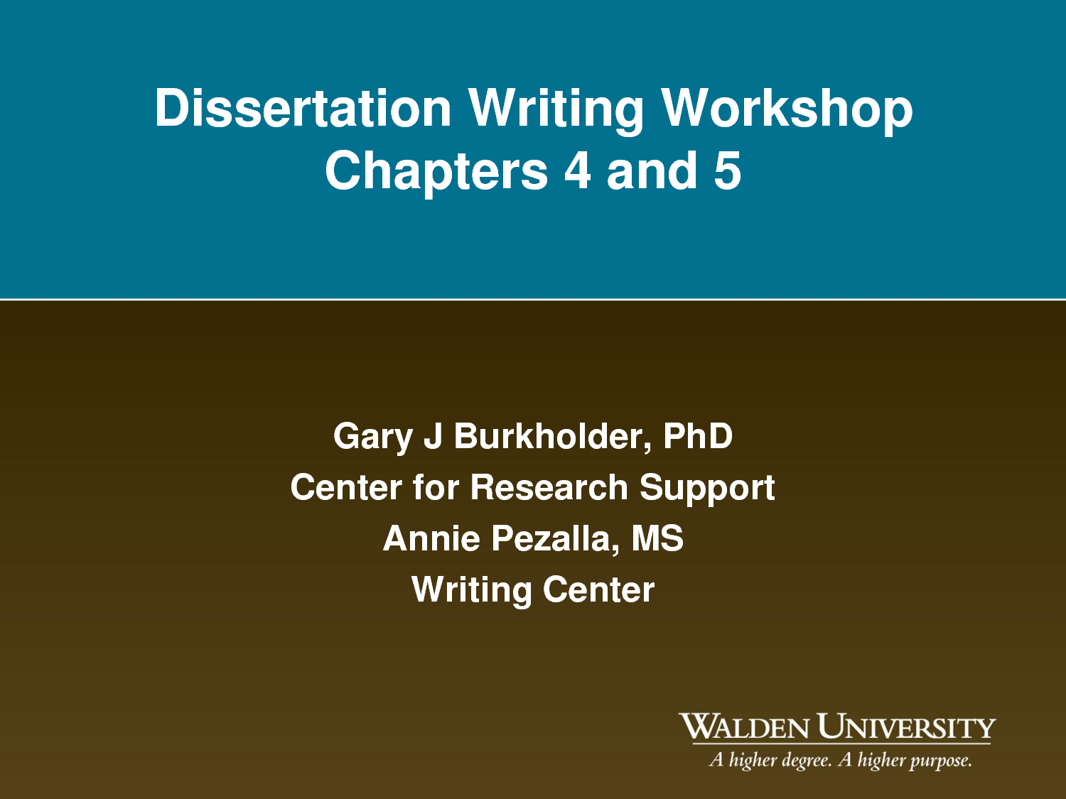 Pay for performance dissertation